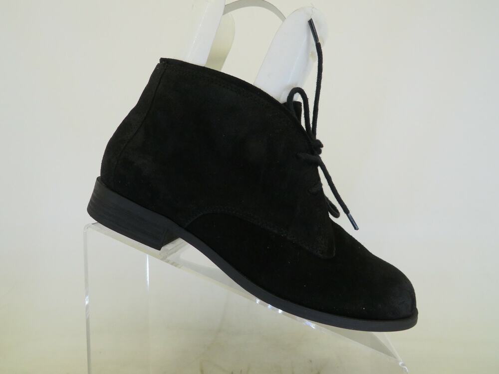 MIA Womens Size 8.5 M Black Suede Laces Ankle Fashion Boots Bootie